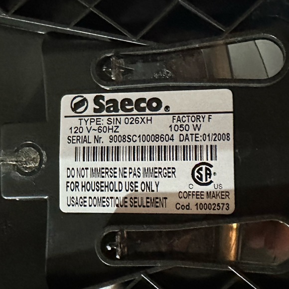 SAECO NINA BAR Espresso/Coffee Maker (SIN: 026XH) USED - Picture 13 of 15